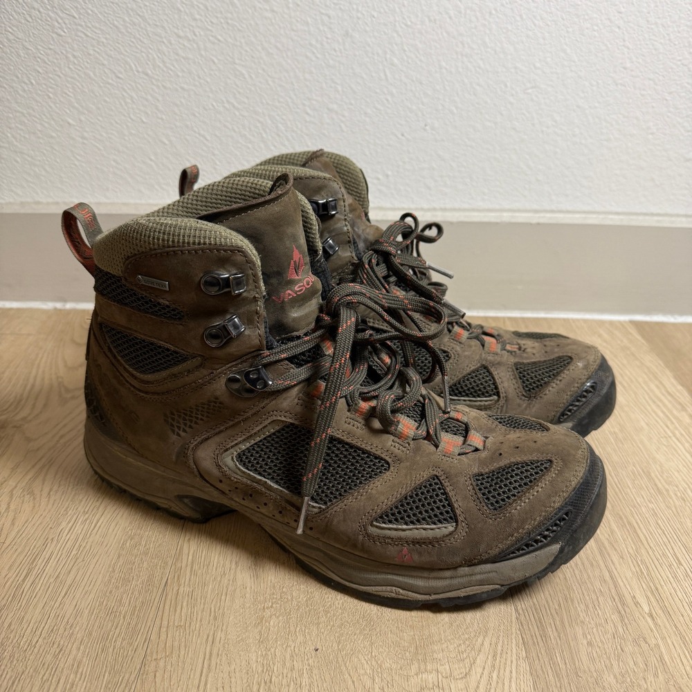 Vasque Breeze III GTX Hiking Boots Mens‎ 11.5 Brown Waterproof Vibram Gore-Tex